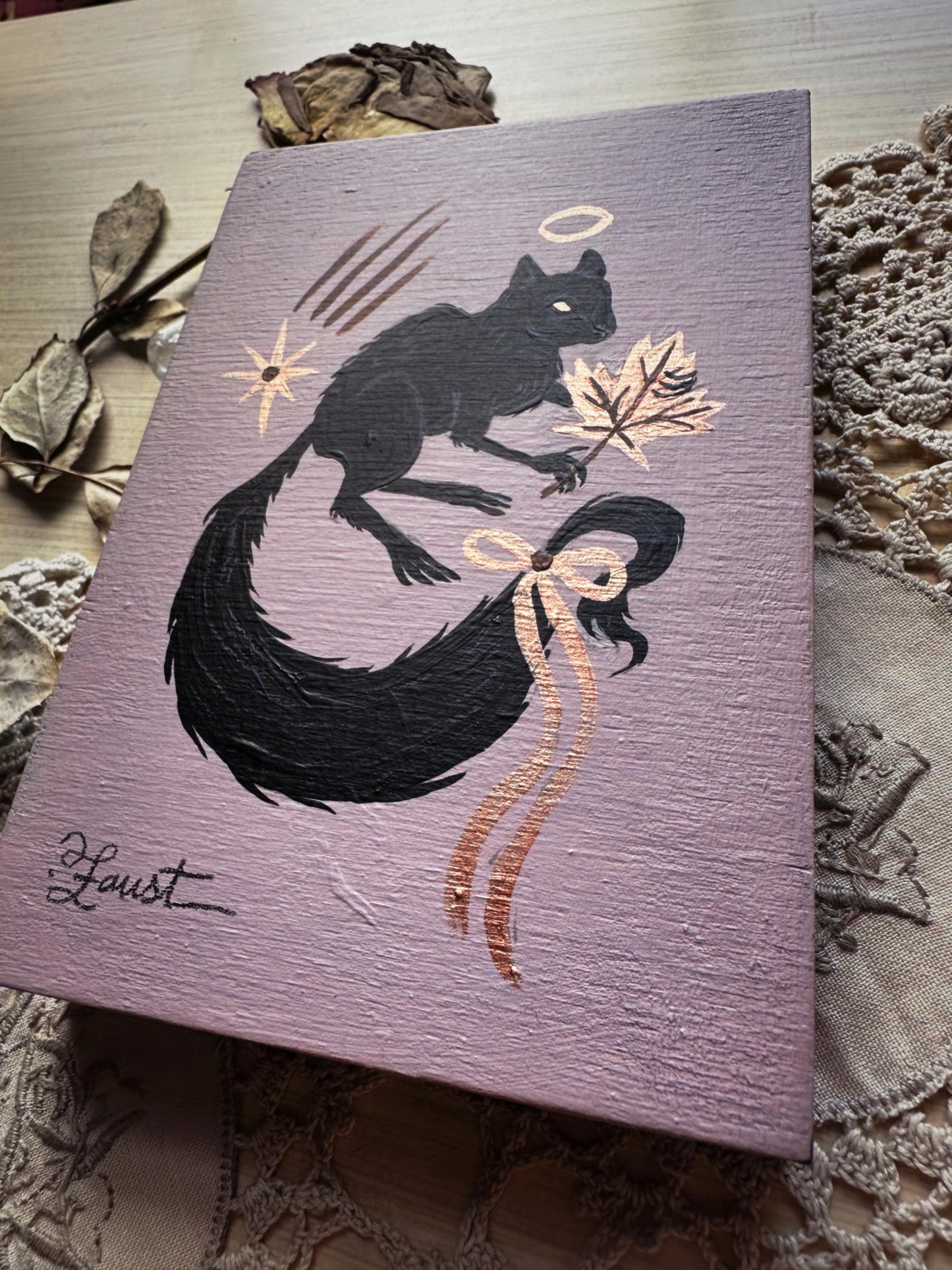 Spooky Omen🎃 Original Drawlloween Painting