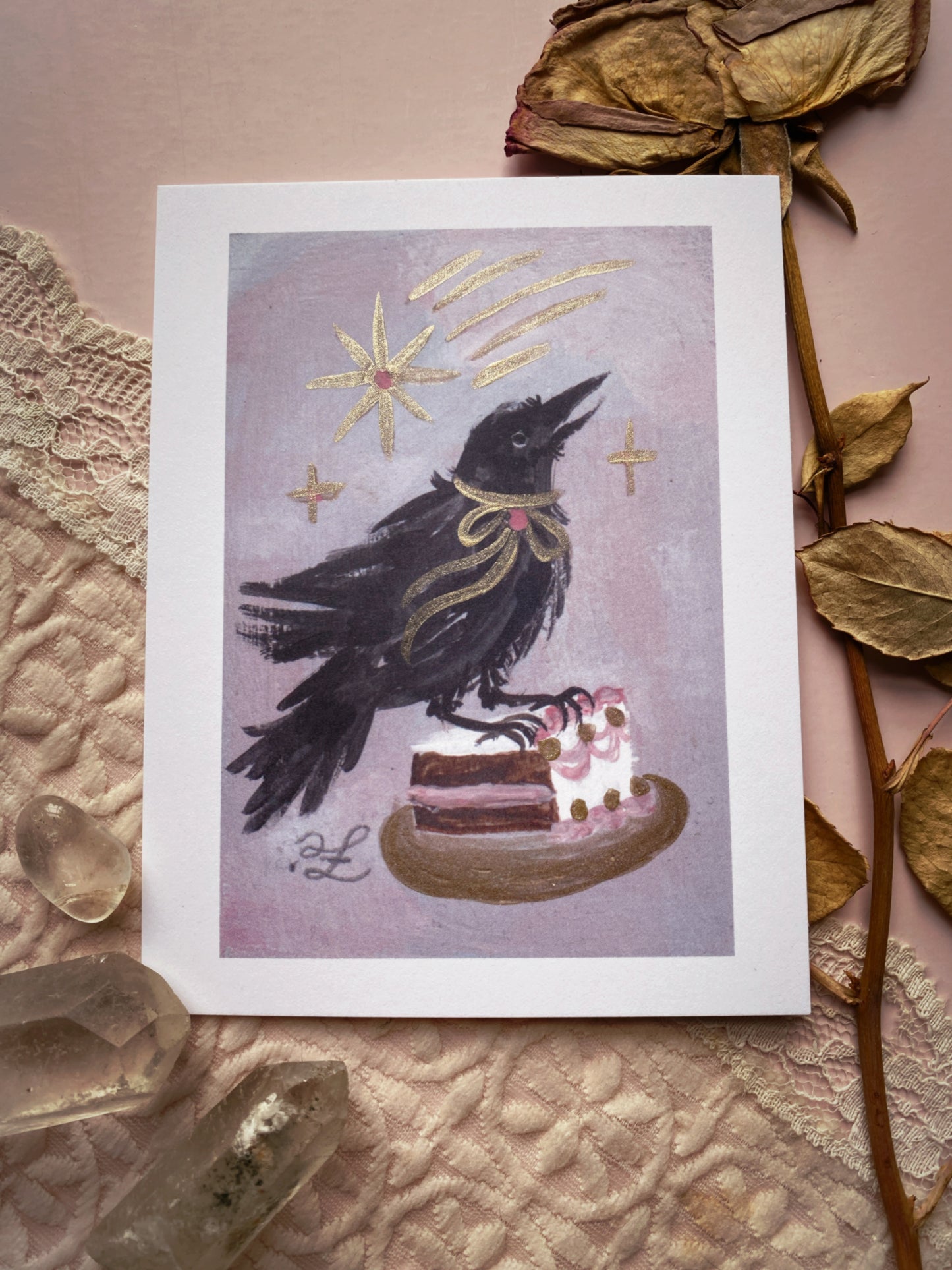 Takes The Cake! ✦ Limited Edition Illuminated 4.25x5.5 Art Print
