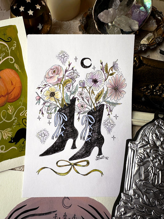 Garden Witch 🎃 Original Drawlloween Artwork