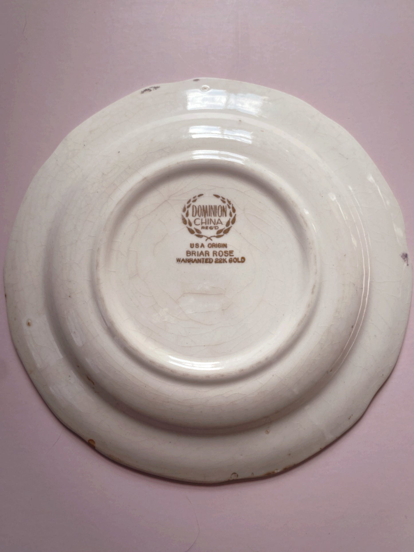White Rabbit - Painted Vintage Plate