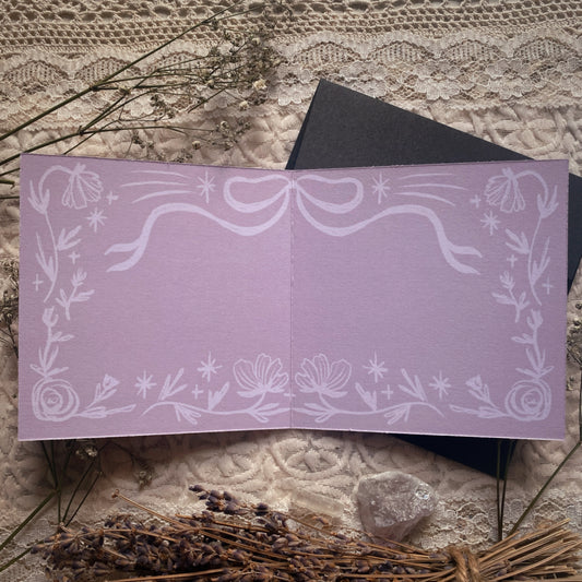 Black Teacup Bunny Greeting Card