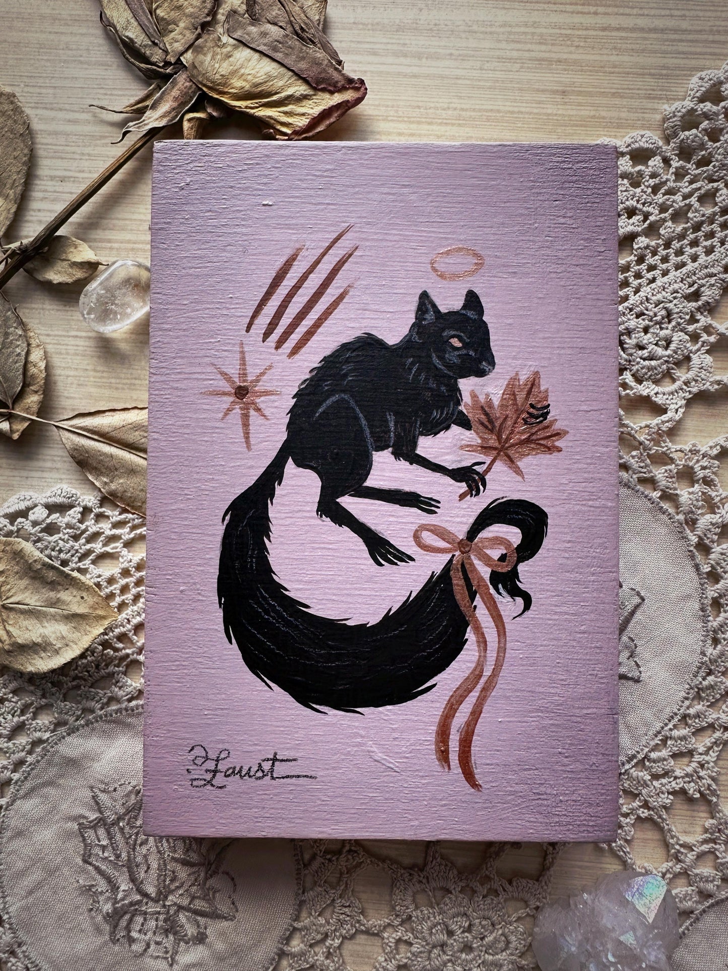 Spooky Omen🎃 Original Drawlloween Painting