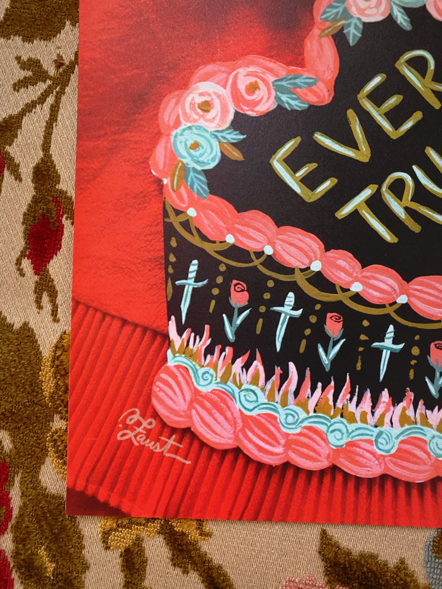 Ever True Cake - 8x8 Art Print
