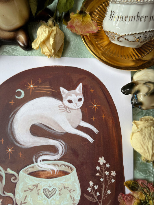 Sweet Cinnamon Spice Ghostea ✦ 8.5x11 Art Print ✦ Prints for a Cause