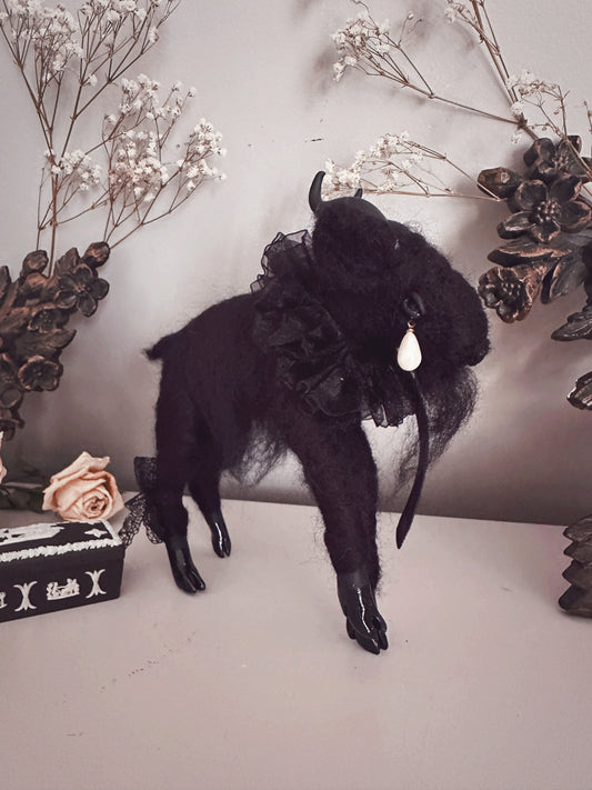 Mourning Black Phillip in Black Tulle