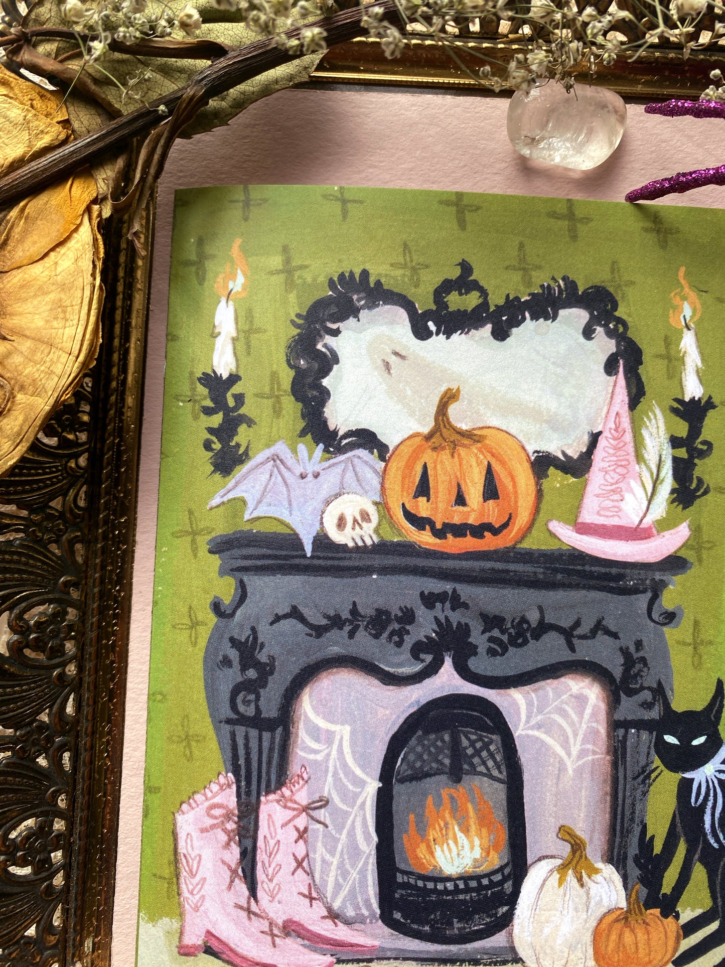 Halloween Hearth Halloween Card