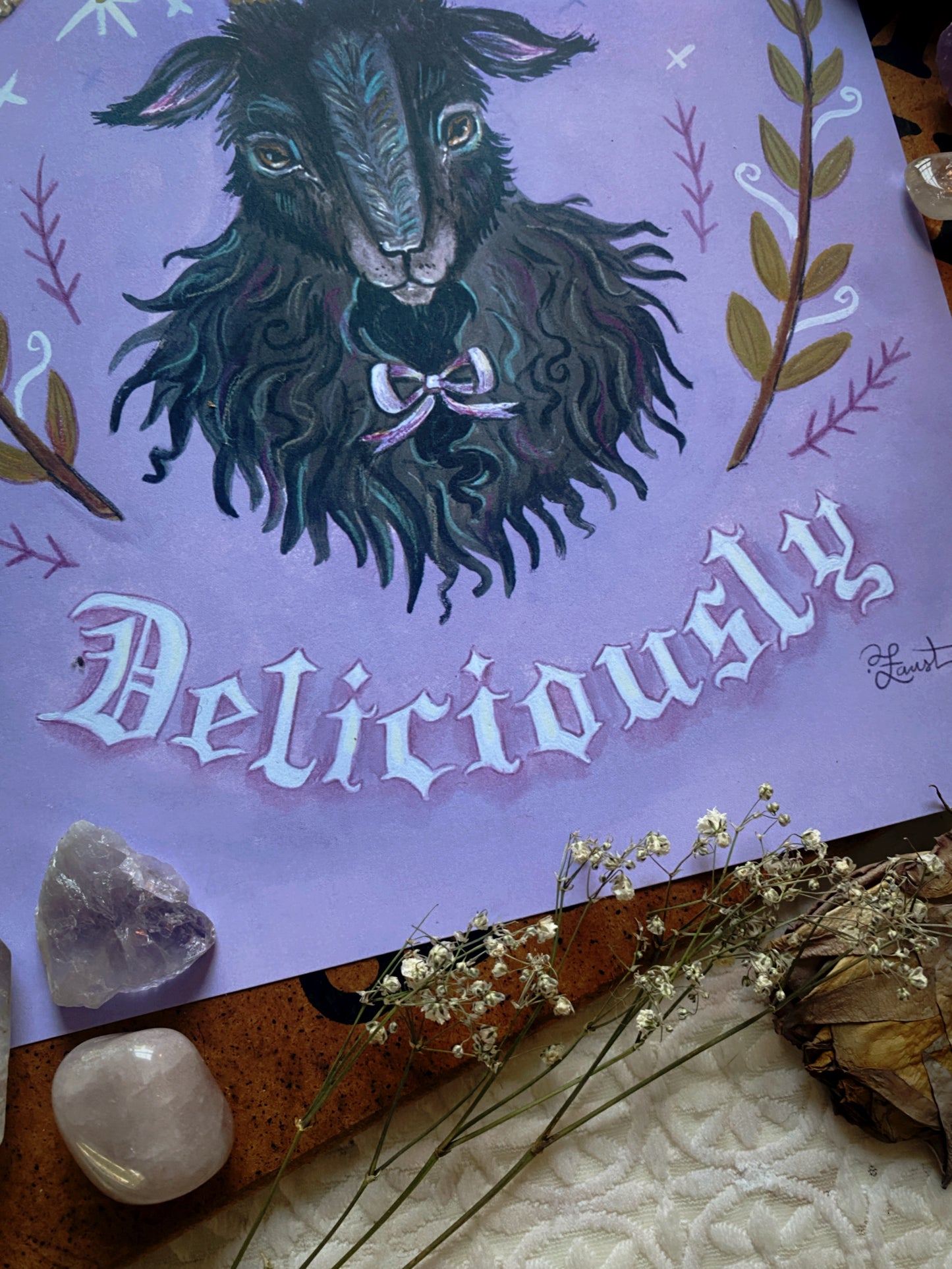 Black Phillip "Live Deliciously" - 8.5x11 Art Print