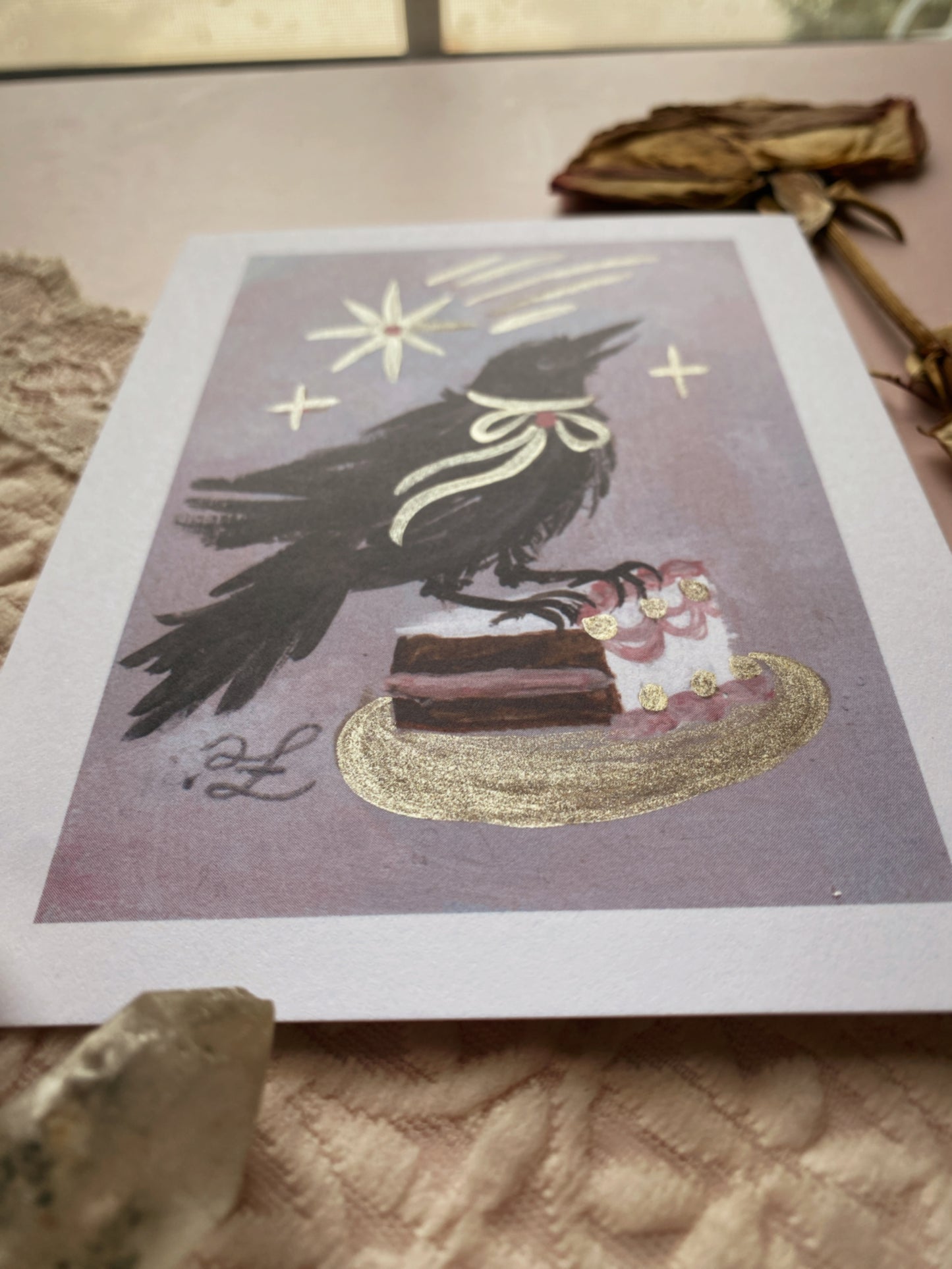 Takes The Cake! ✦ Limited Edition Illuminated 4.25x5.5 Art Print