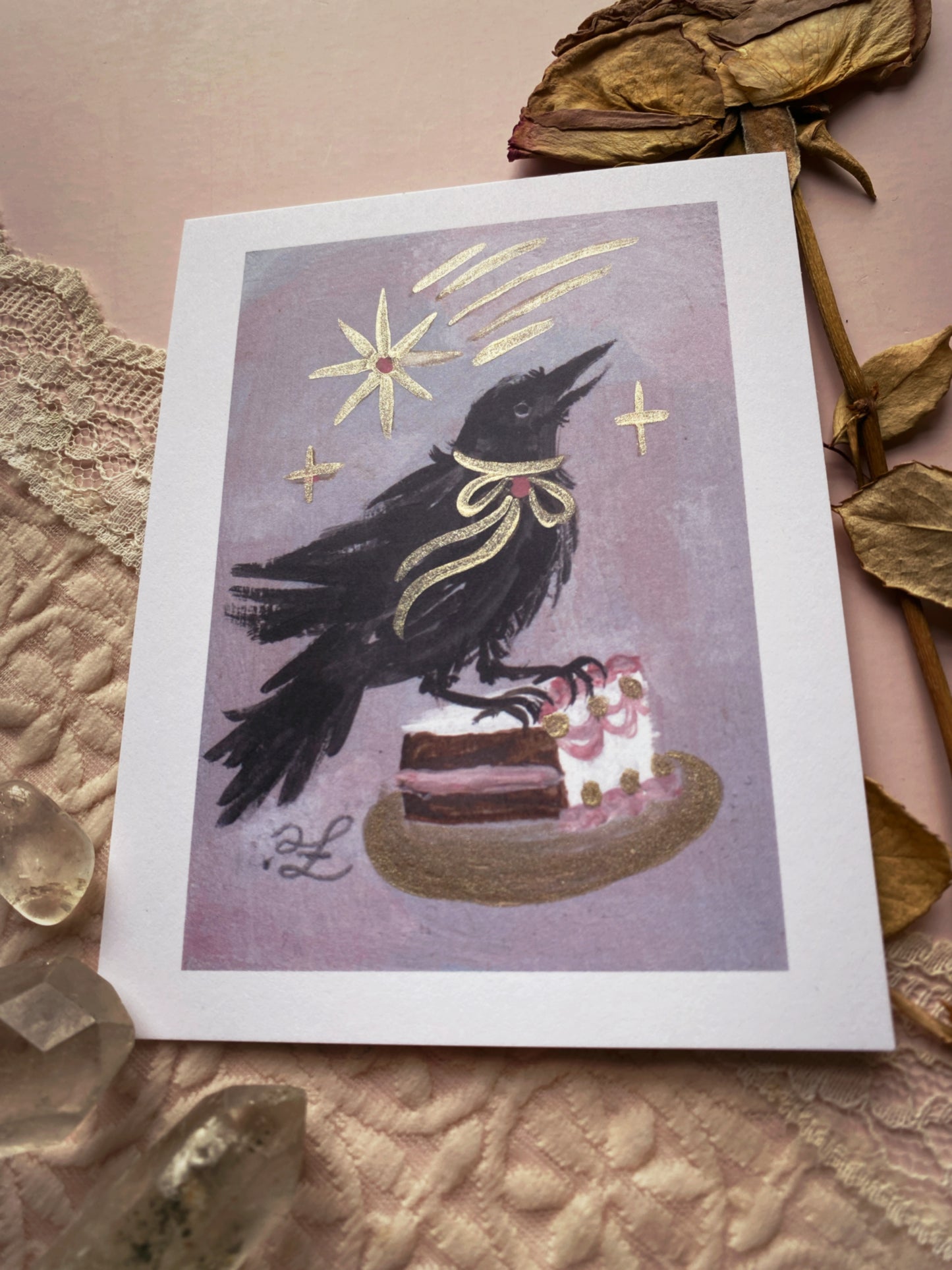 Takes The Cake! ✦ Limited Edition Illuminated 4.25x5.5 Art Print