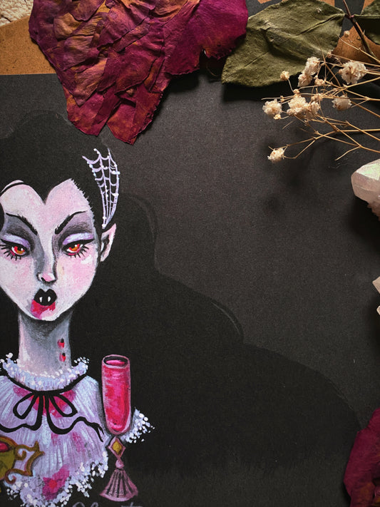 The Vamp & Her Lifeblood ✦ 8.5x11 Art Print