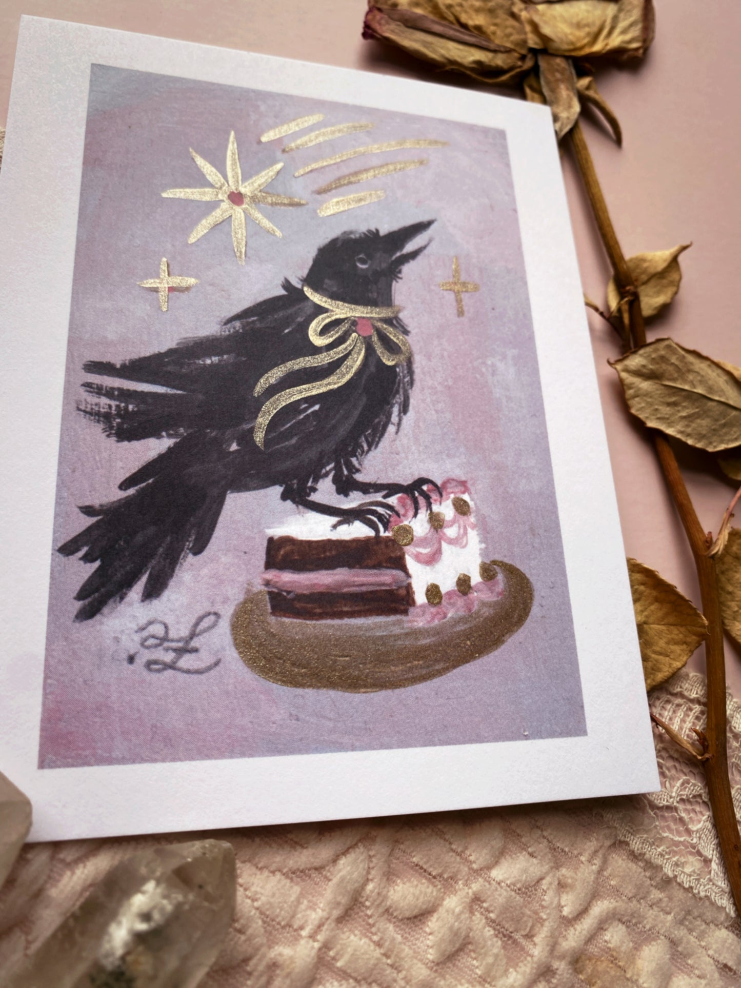Takes The Cake! ✦ Limited Edition Illuminated 4.25x5.5 Art Print