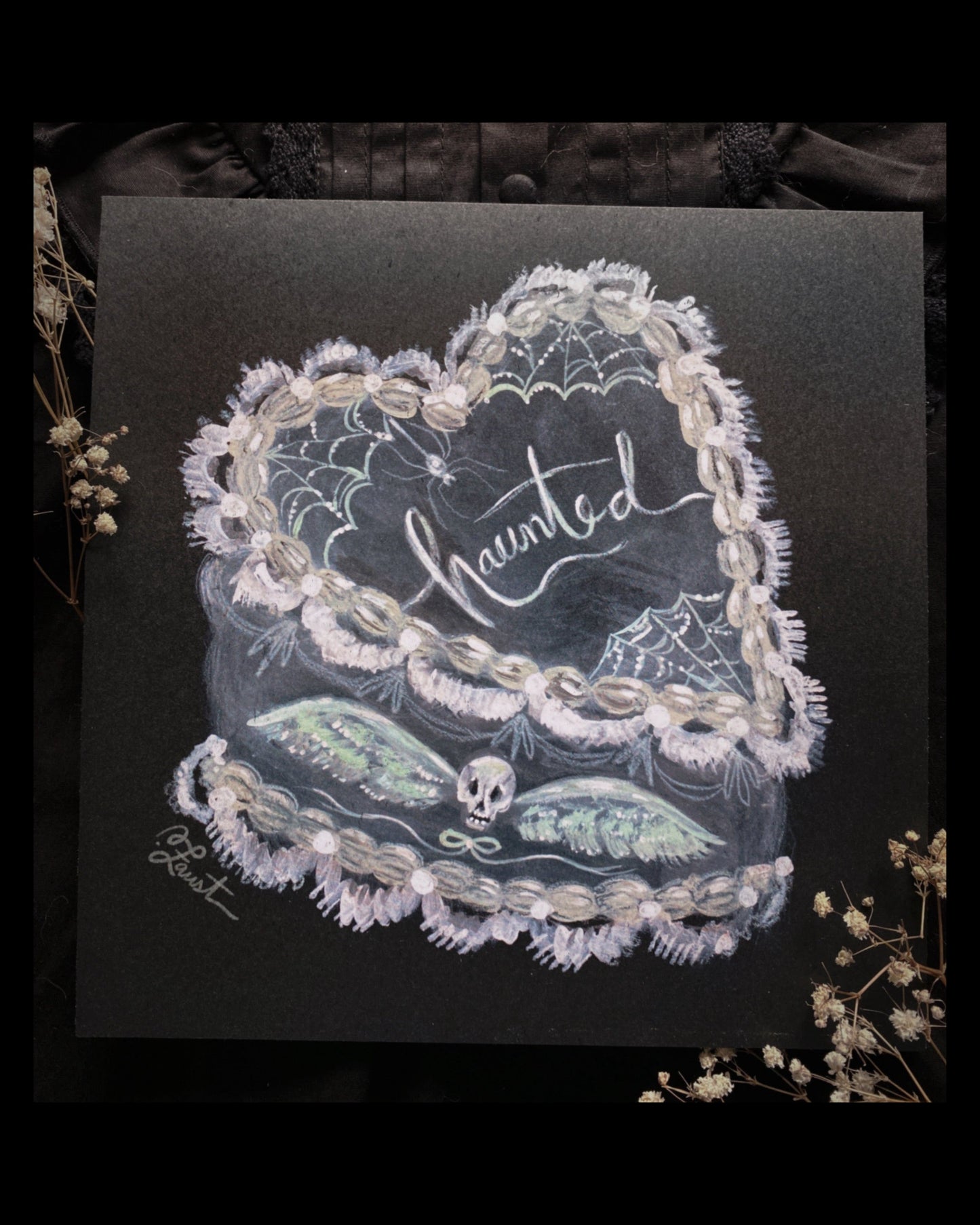 Haunted Cake - 8x8 Art Print