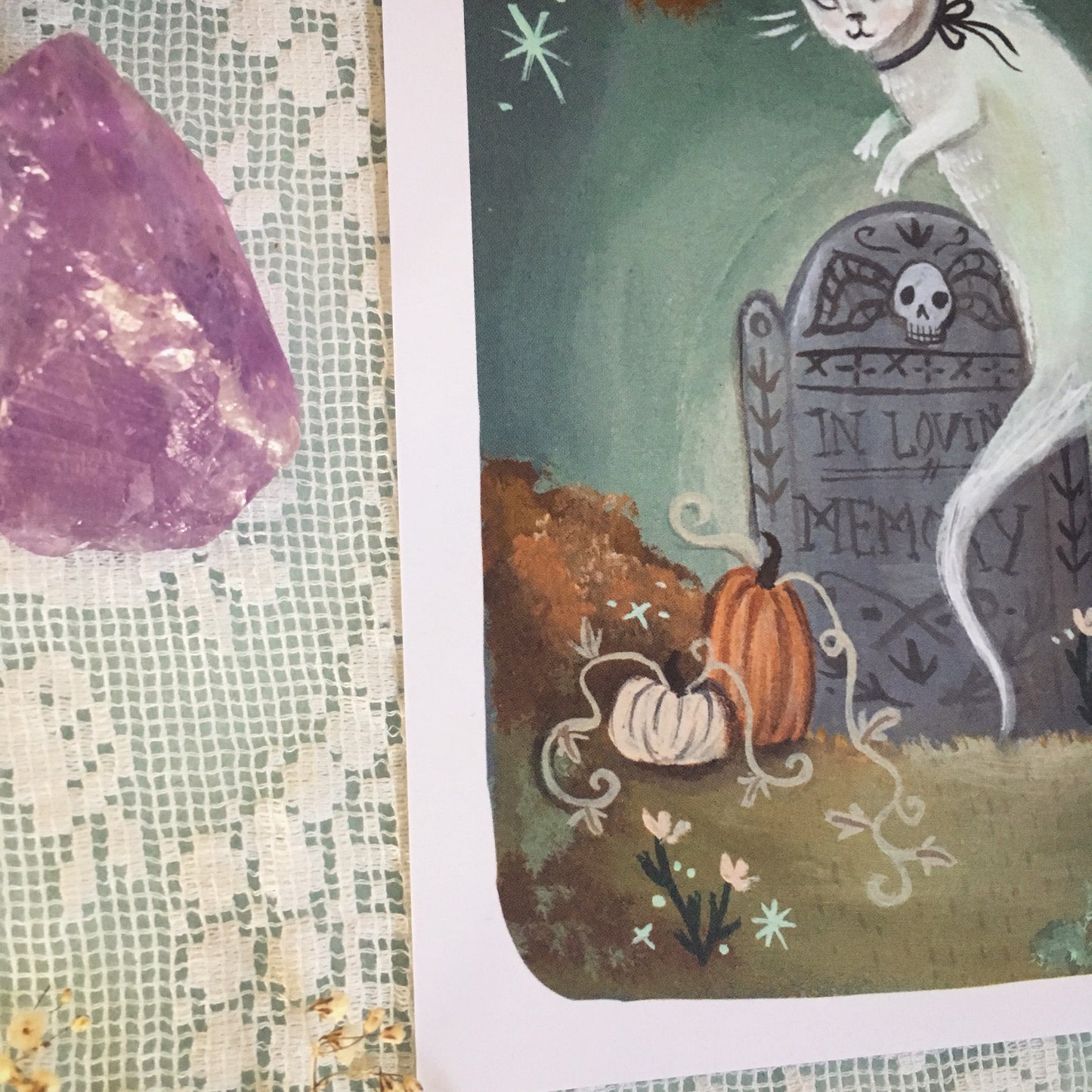 Ghost Cat - 5x7 Art Print