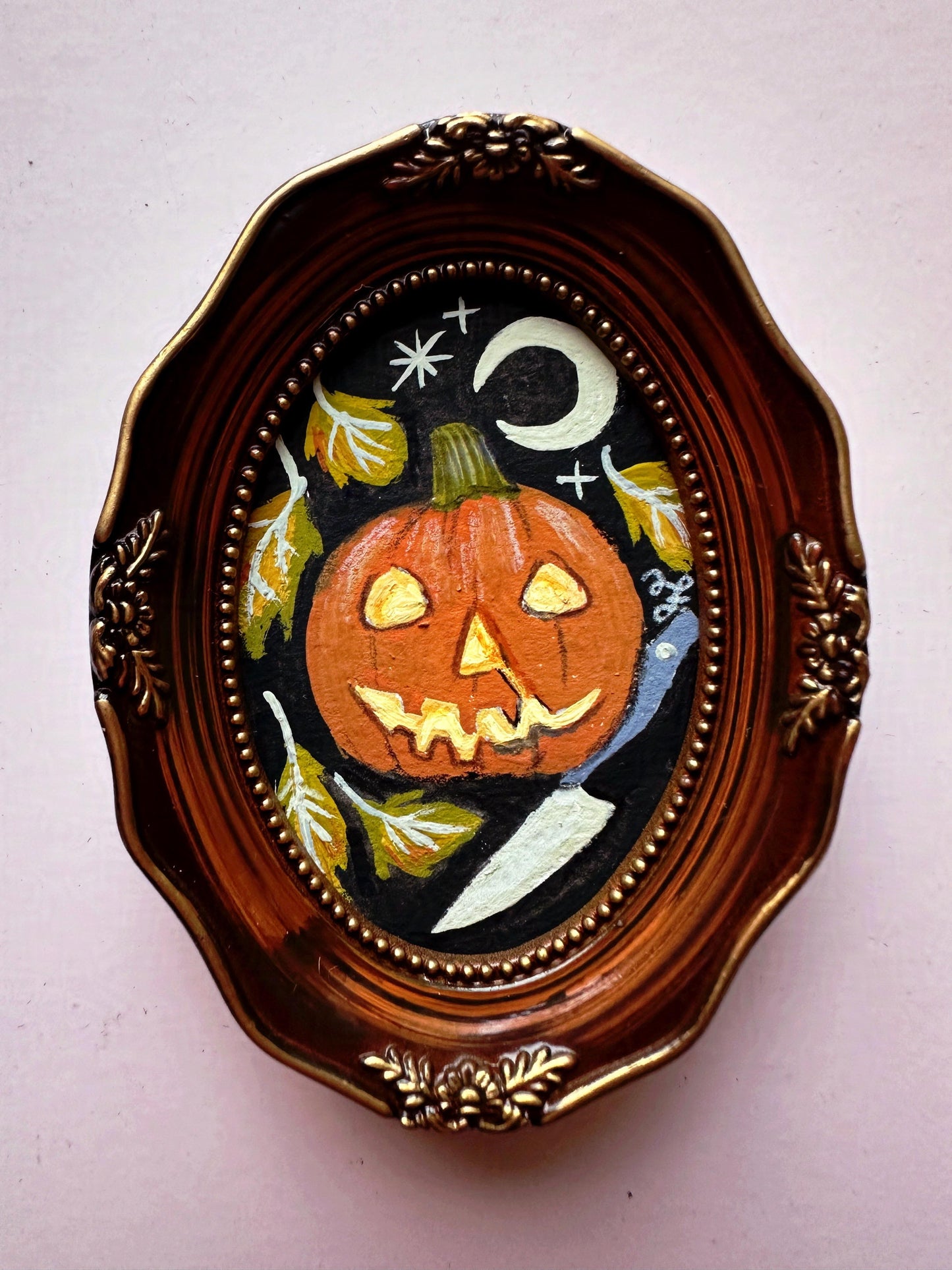 Halloween, 1978 🎃 Framed Mini Original Drawlloween Painting