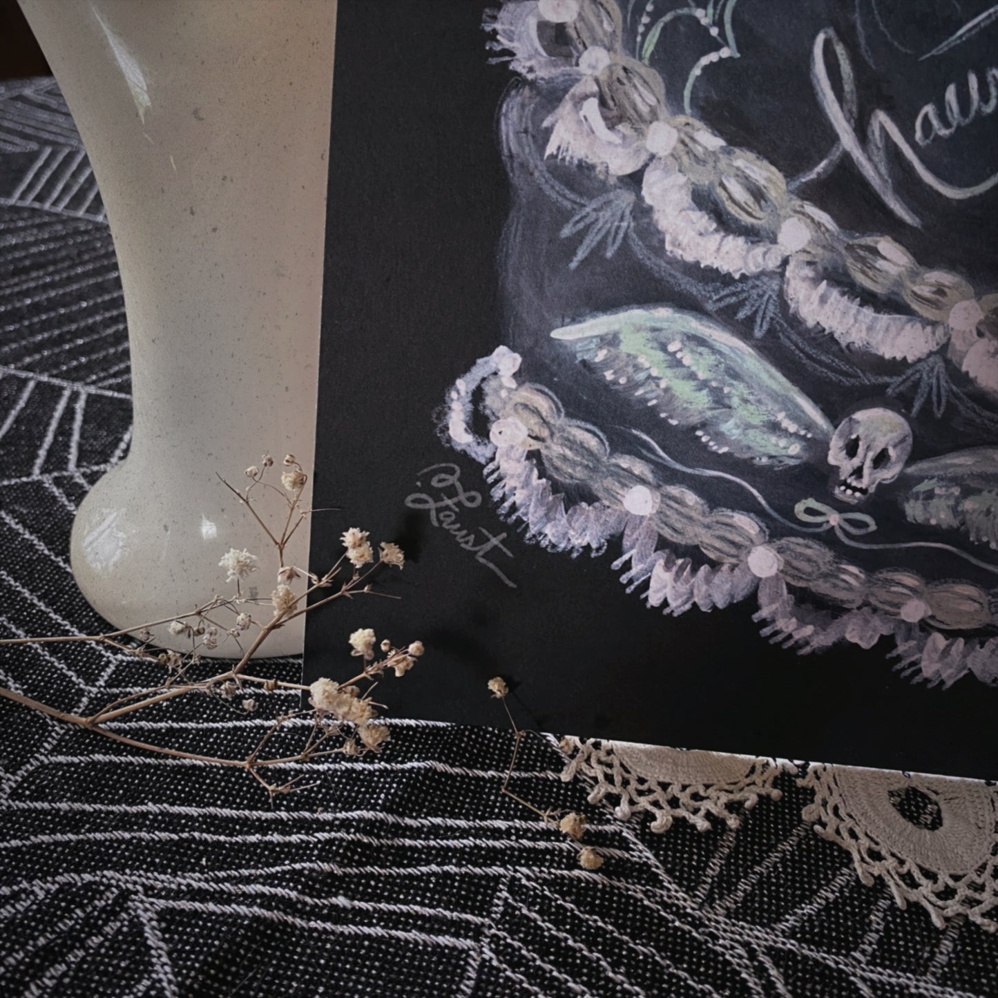 Haunted Cake - 8x8 Art Print