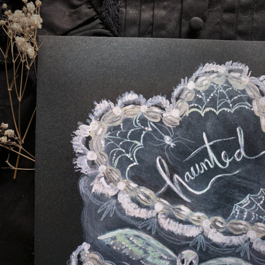 Haunted Cake ✦ 8x8 Art Print