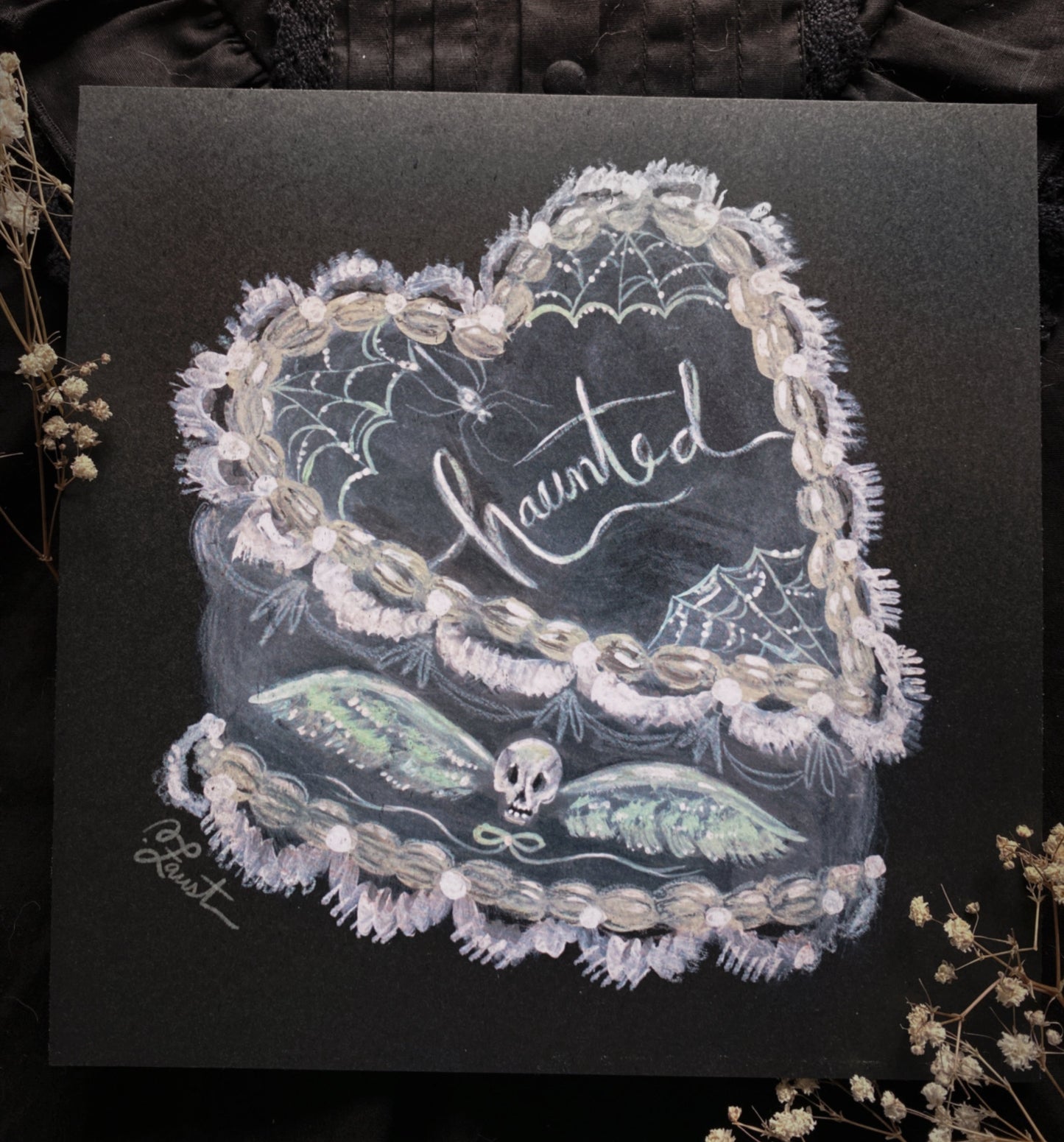 Haunted Cake - 8x8 Art Print