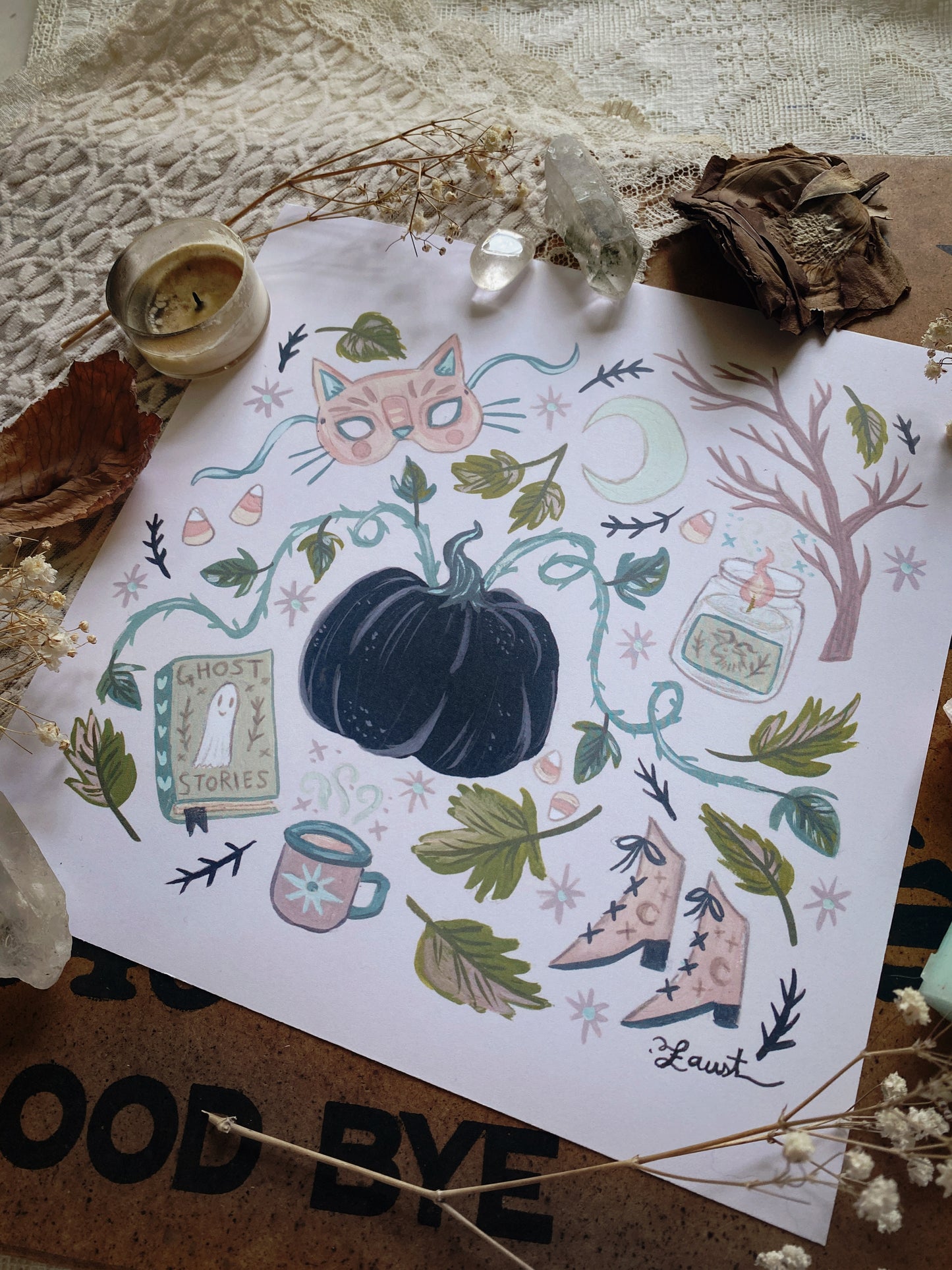 *Autumn in the Air - 8x8 Art Print