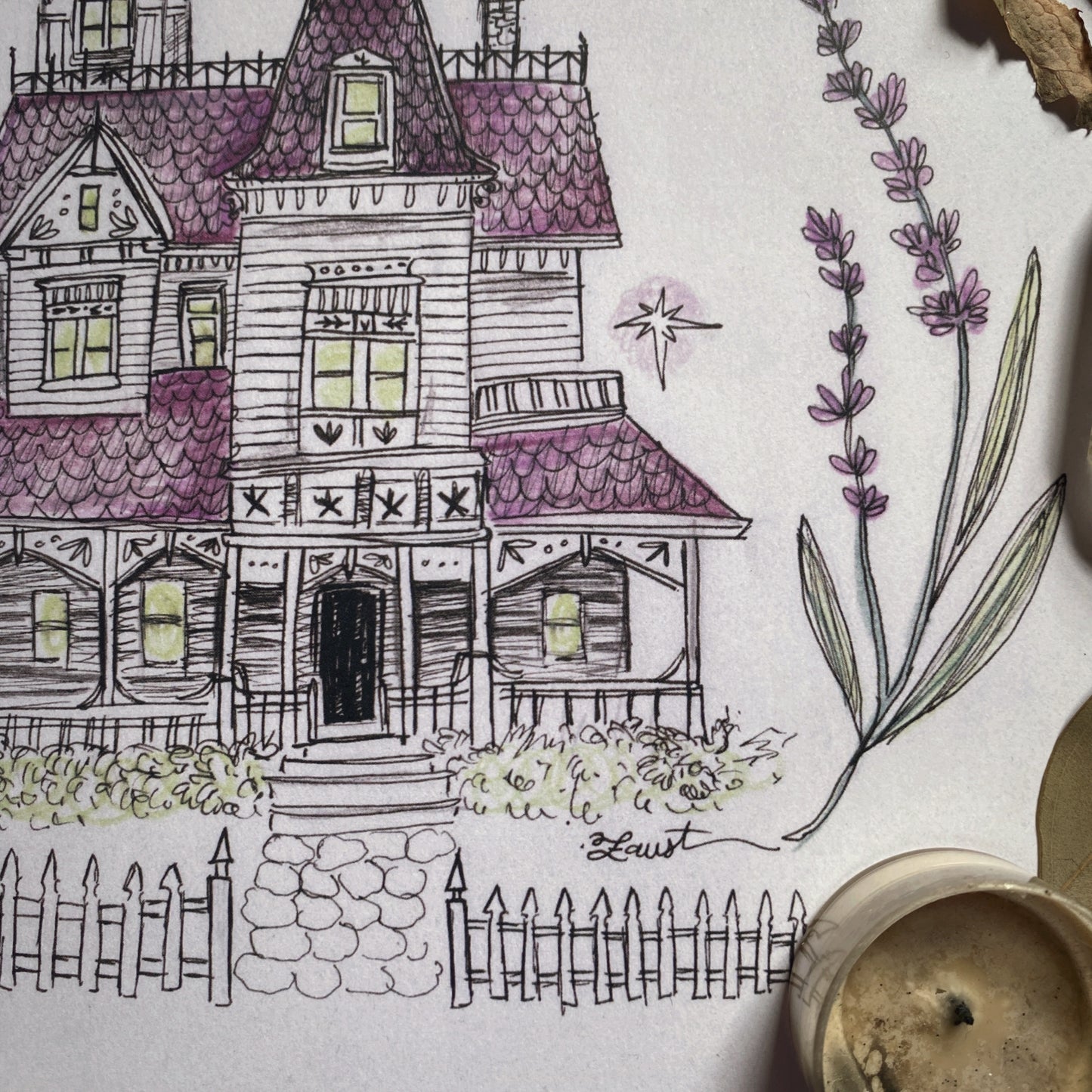 Practical Magic Victorian ✦ 8x8 Art Print