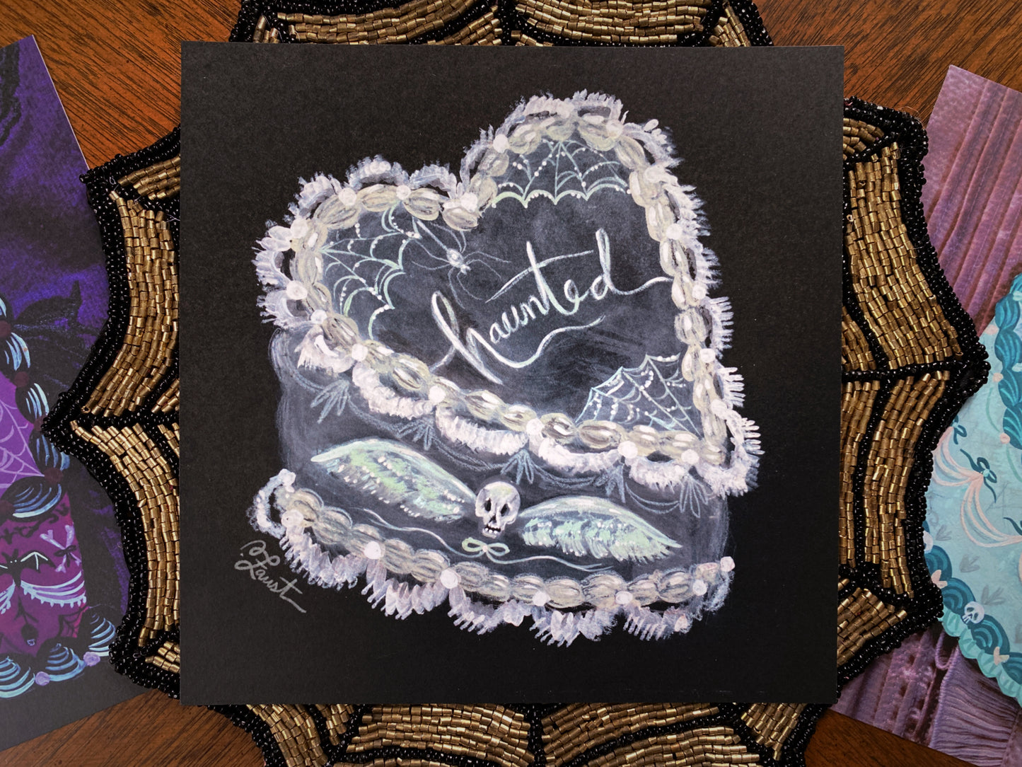 Haunted Cake - 8x8 Art Print