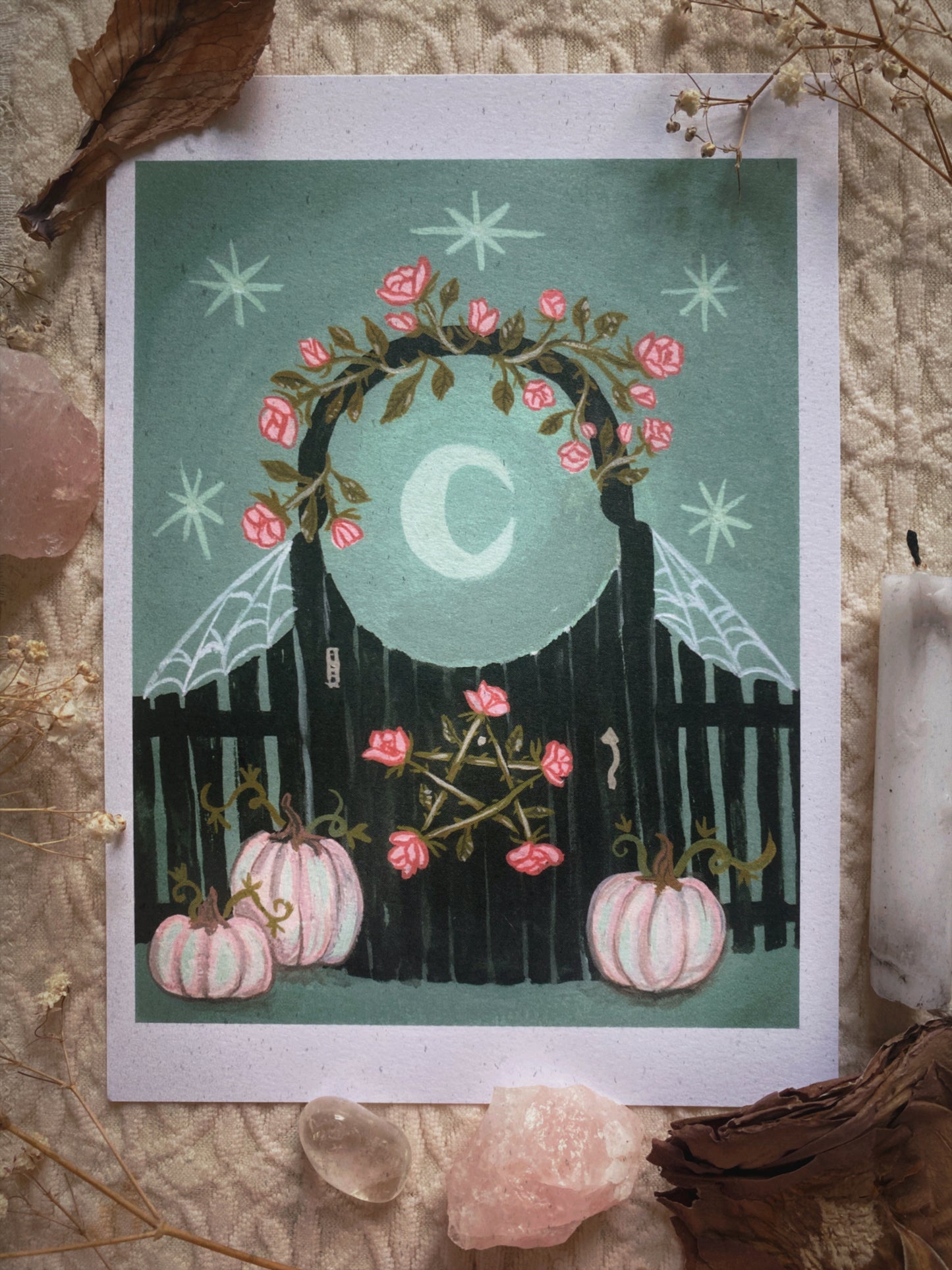 The Witch's Garden Gate - 5x7 Art Print