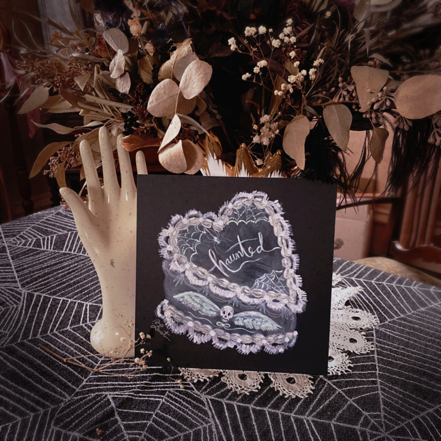 Haunted Cake - 8x8 Art Print