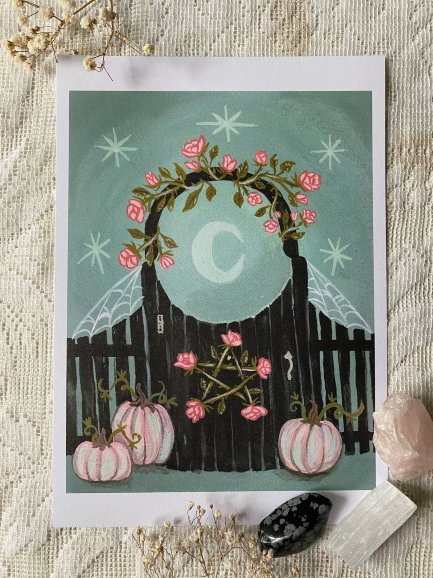 The Witch's Garden Gate - 5x7 Art Print