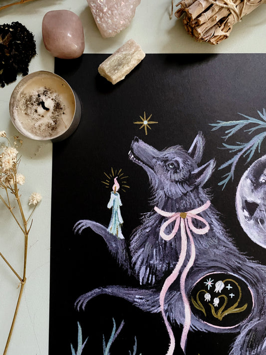 Wolf Moon ✦ 8.5x11 Art Print