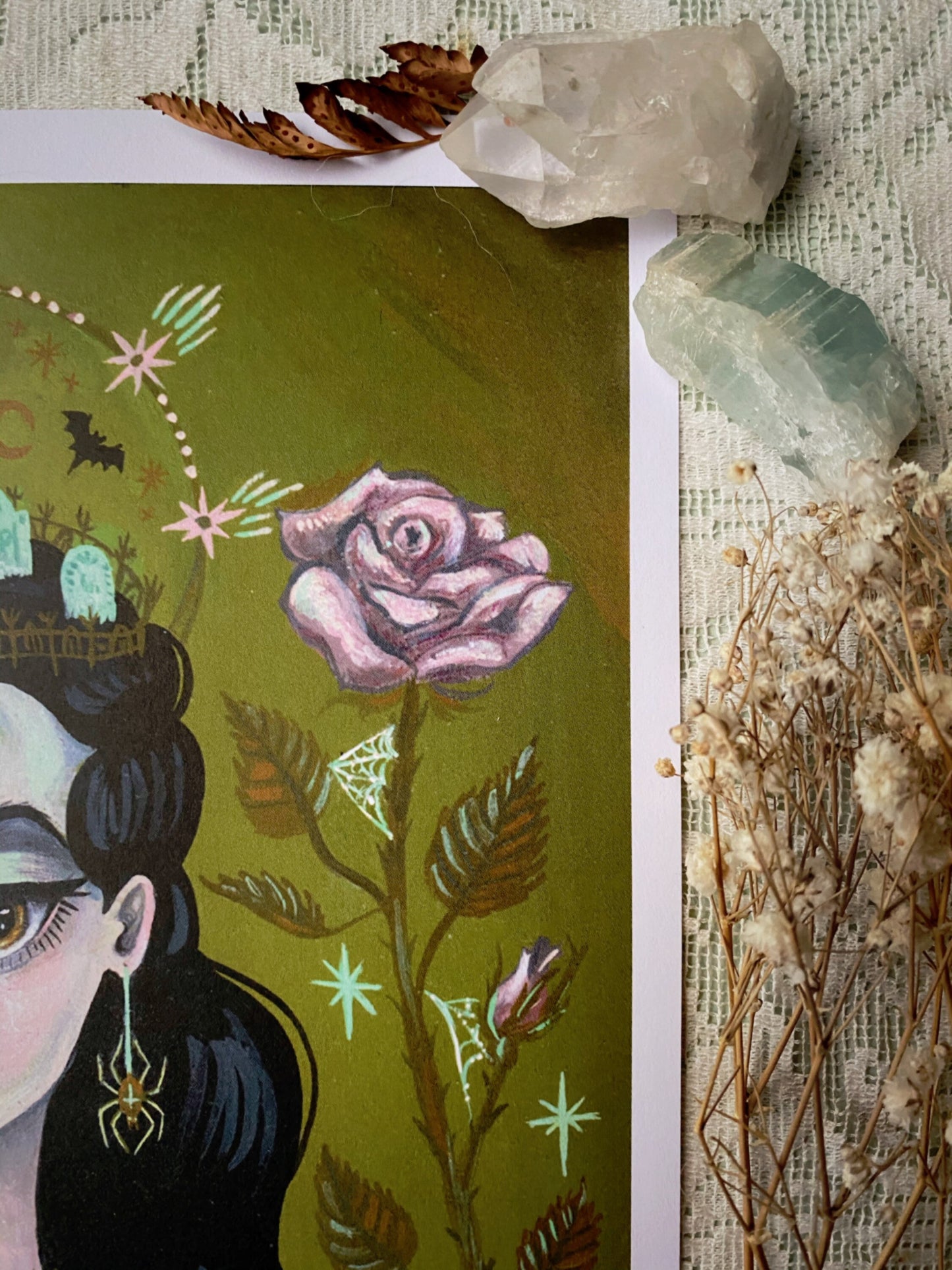 Dark Thoughts & Dead Roses - 8.5x11 Art Print