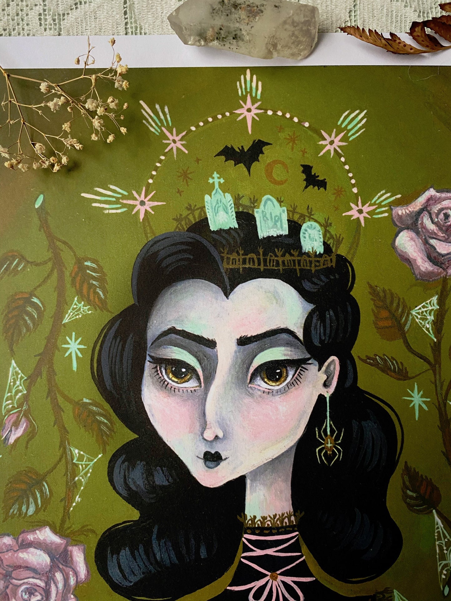 Dark Thoughts & Dead Roses - 8.5x11 Art Print