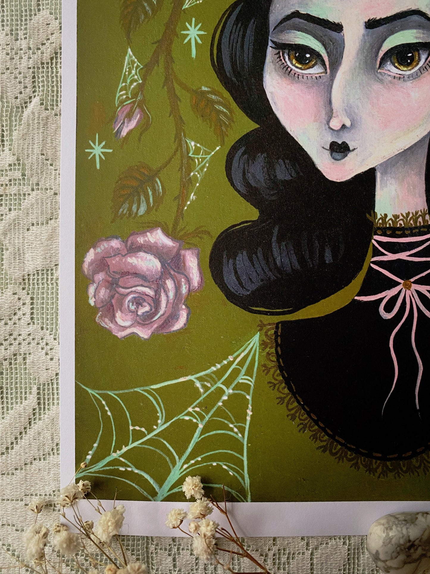 Dark Thoughts & Dead Roses - 8.5x11 Art Print