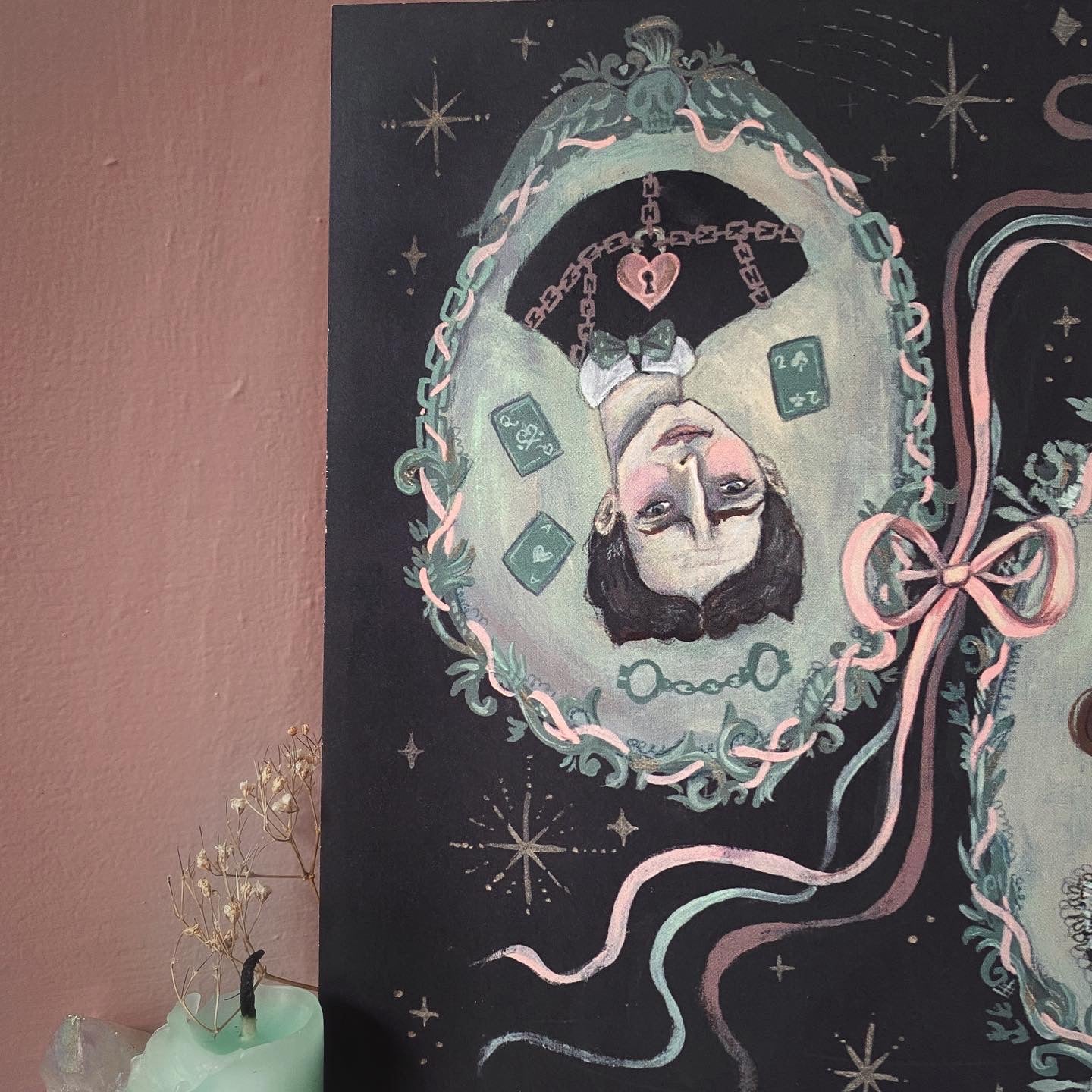*The Key to His Heart - 8x8 Art Print