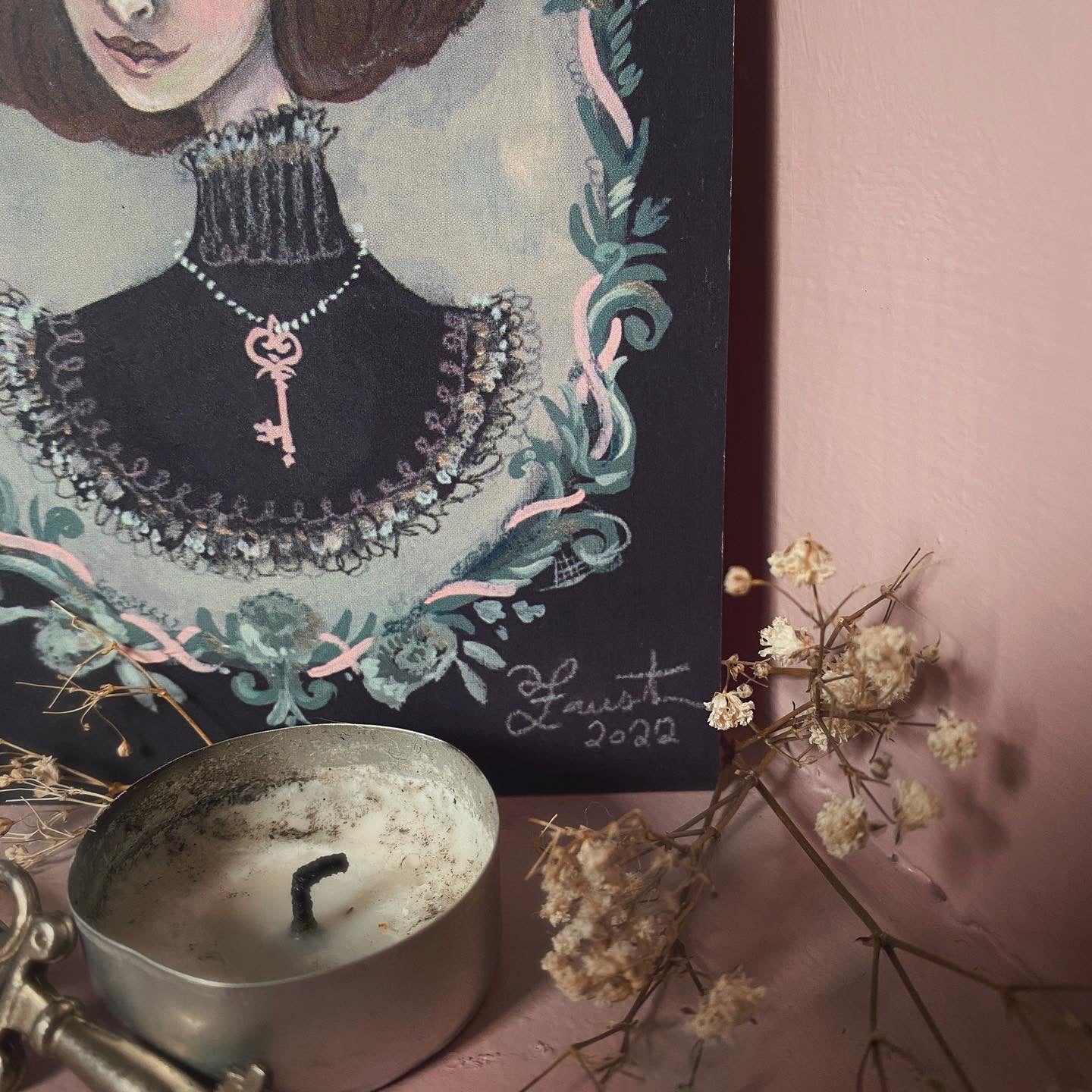 *The Key to His Heart - 8x8 Art Print