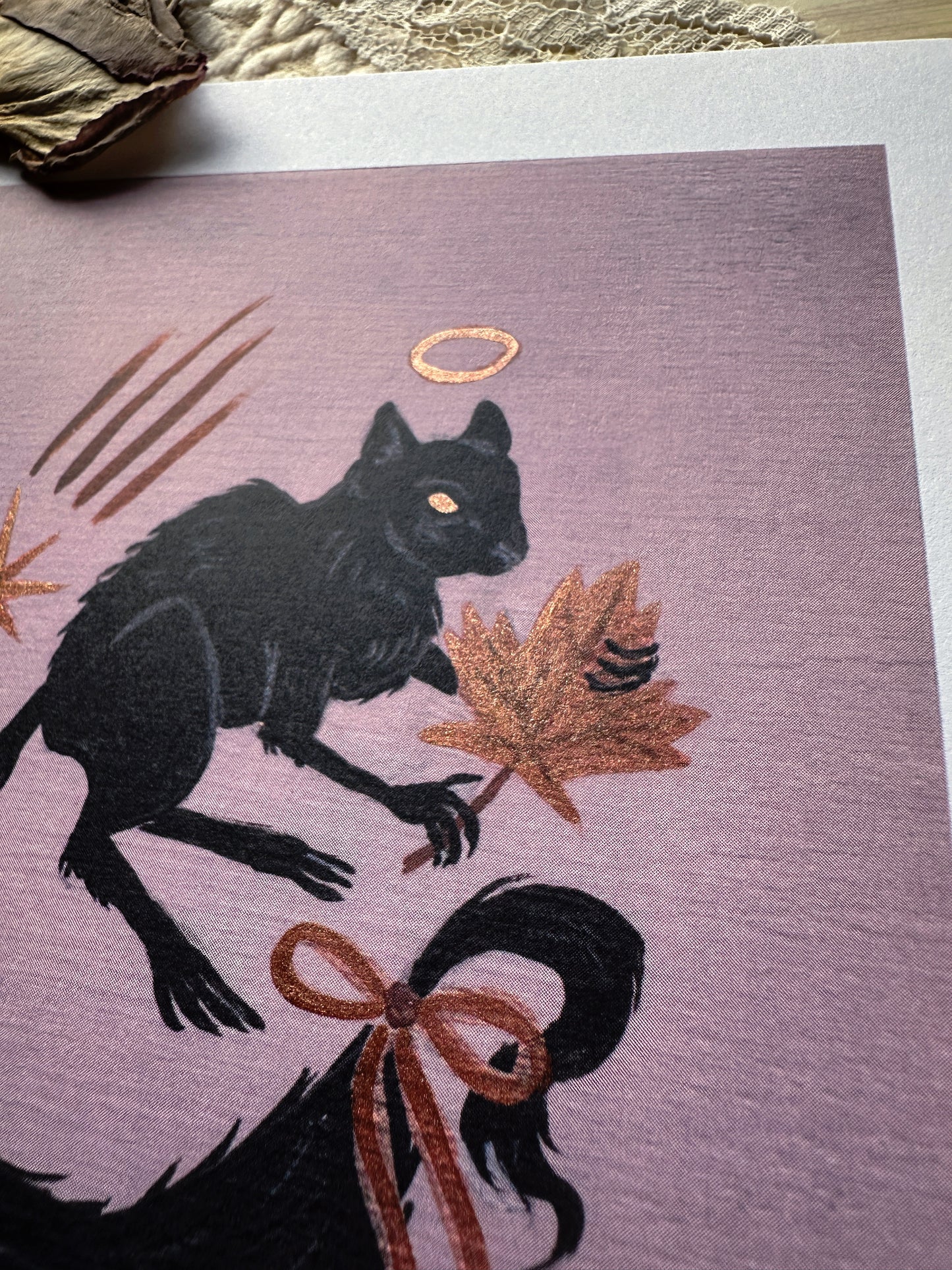 Spooky Omen ✦ Limited Edition Illuminated 5x7 Art Print