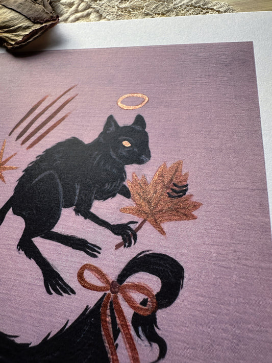 Spooky Omen ✦ Limited Edition Illuminated 5x7 Art Print