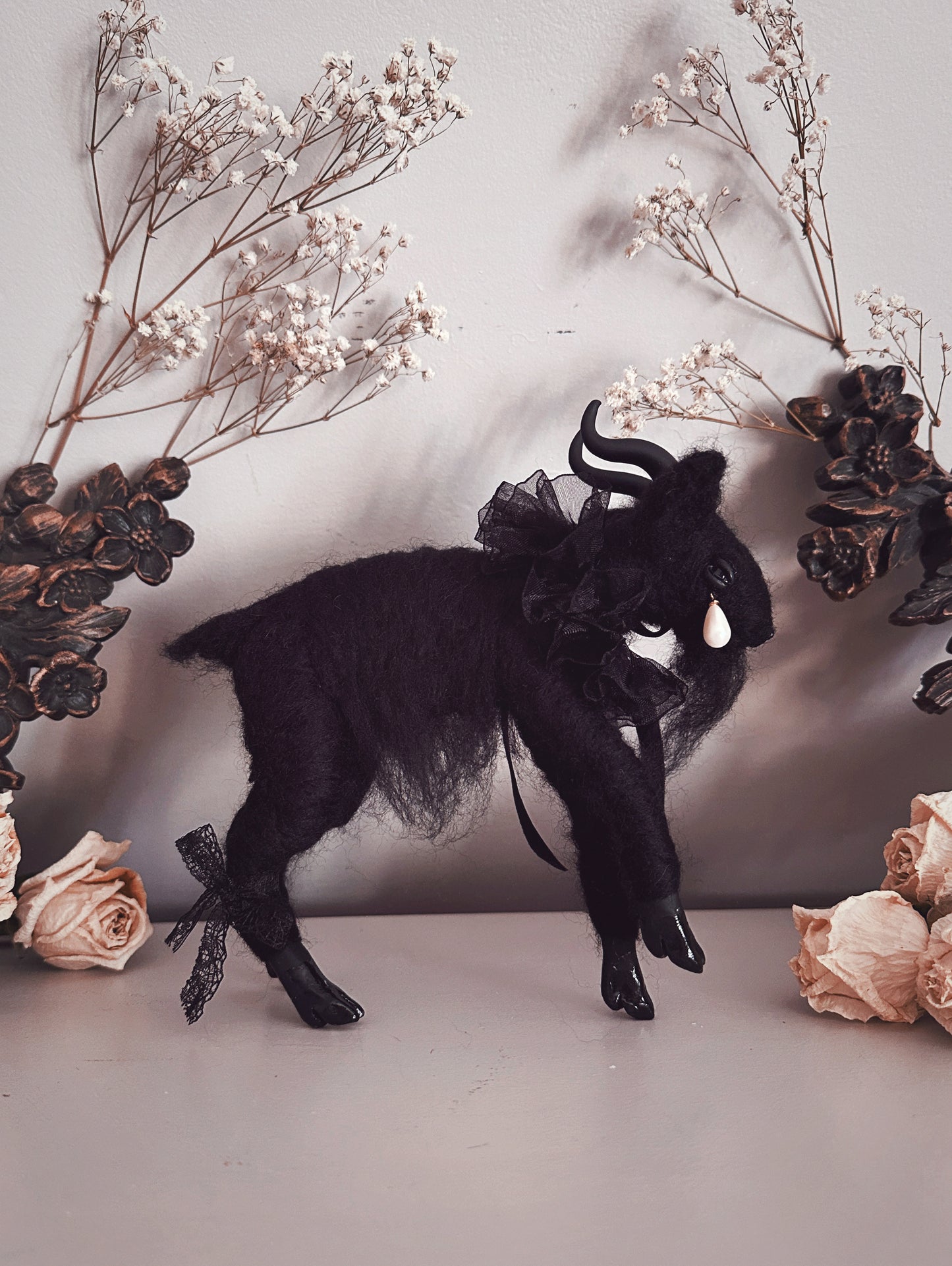 Mourning Black Phillip in Black Tulle