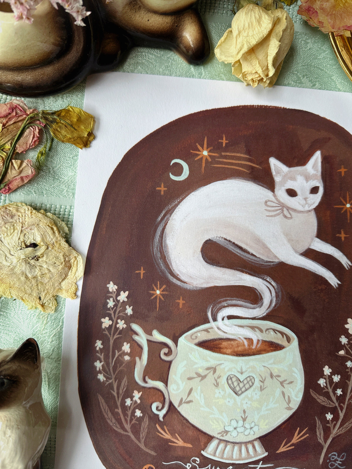 Sweet Cinnamon Spice Ghostea ✦  8.5x11 Art Print ✦  Prints for a Cause