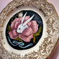 White Rabbit - Painted Vintage Plate