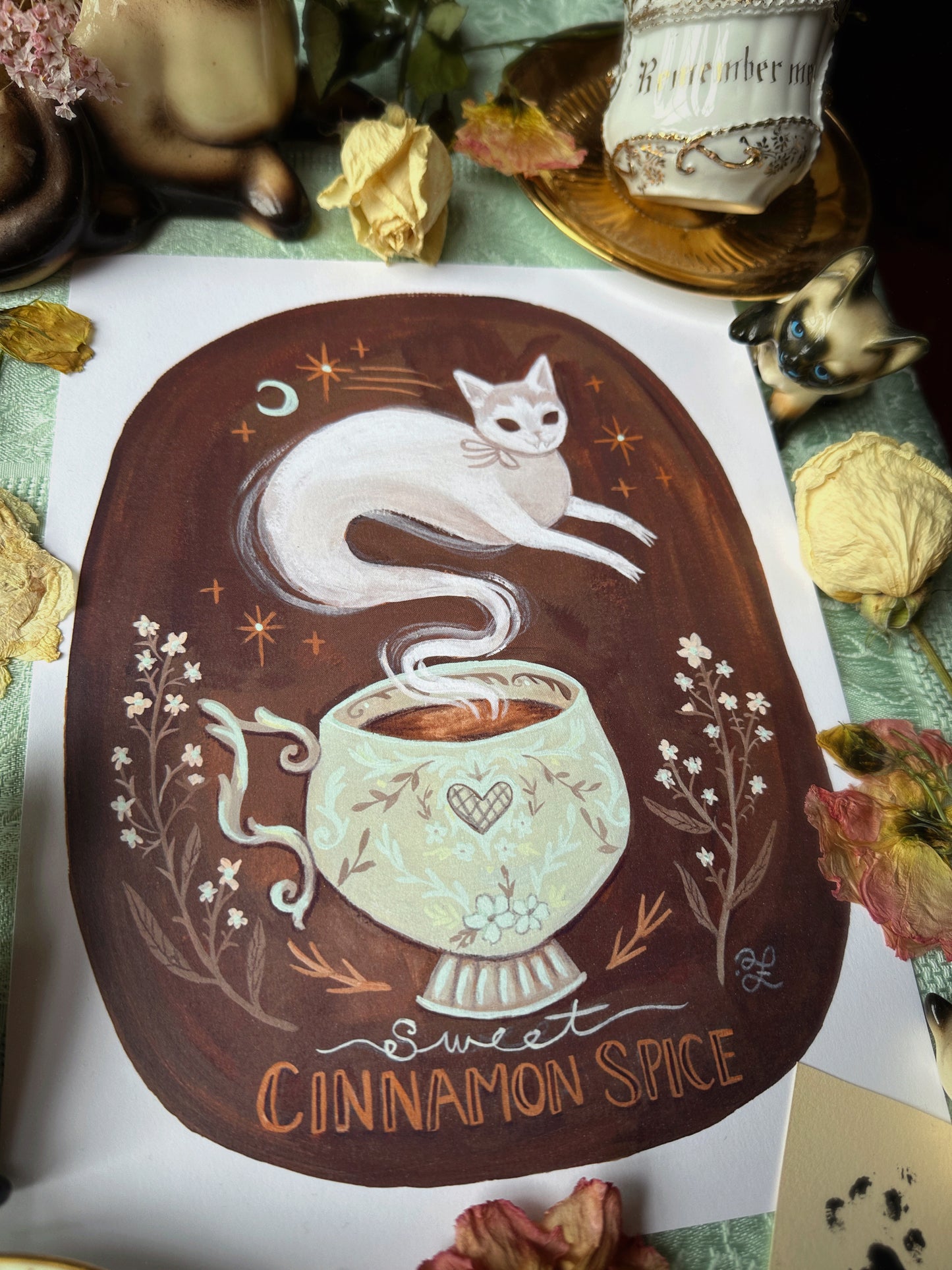 Sweet Cinnamon Spice Ghostea ✦  8.5x11 Art Print ✦  Prints for a Cause