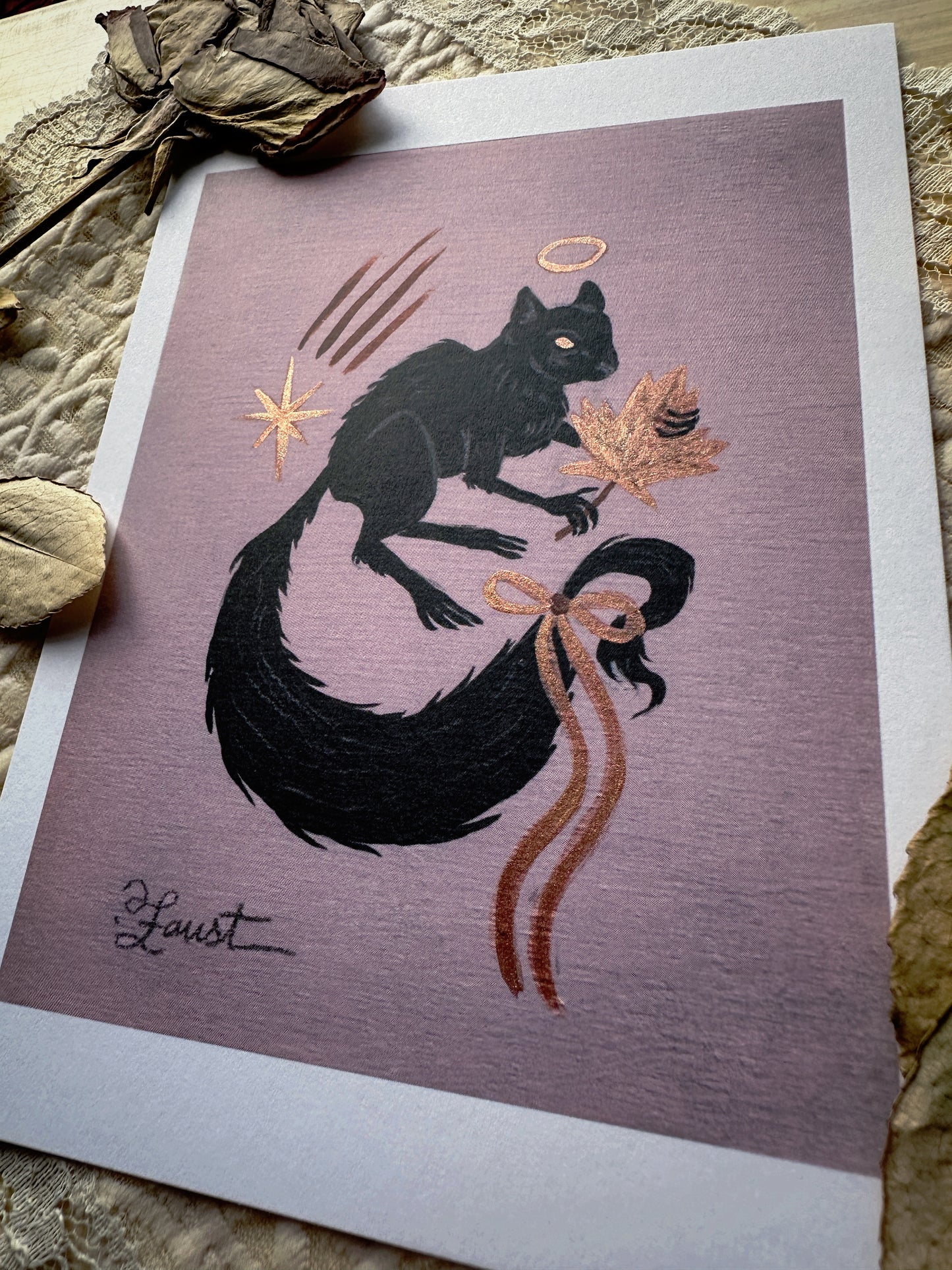 Spooky Omen ✦ Limited Edition Illuminated 5x7 Art Print