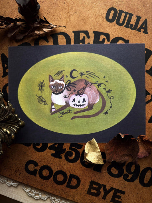 The Pumpkin Keeper 5x7 Art Print ✦ Prints for a Cause