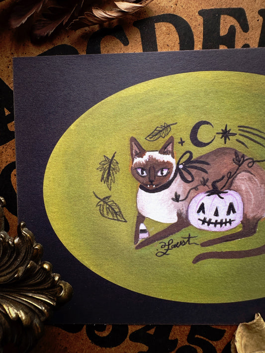 The Pumpkin Keeper 5x7 Art Print ✦ Prints for a Cause
