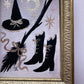 Witch! 🎃 Framed Mini Original Drawlloween Painting