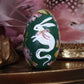 Ghost Bunny Hand-Painted Wooden Egg