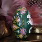 Ghost Bunny Hand-Painted Wooden Egg