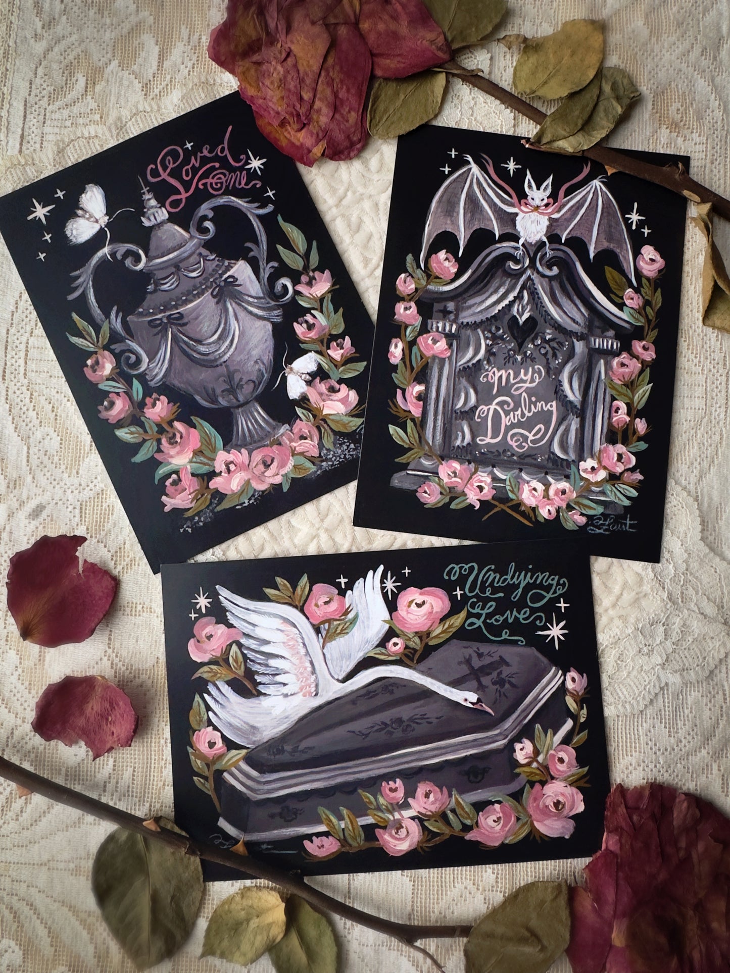 Tragic Love Postcard Collection ✦ Set of 3