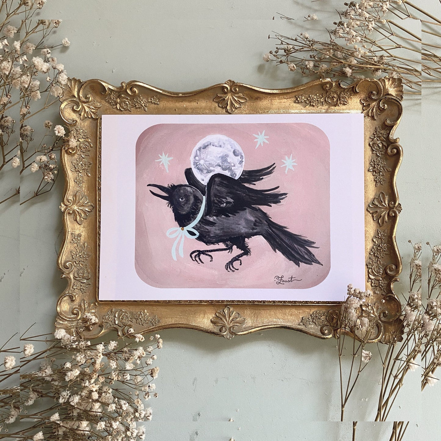 Crow Moon 5x7 Art Print