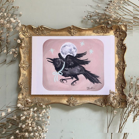 Crow Moon 5x7 Art Print
