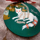 Merry Catmas in Floofy White - Hand Painted Ornament