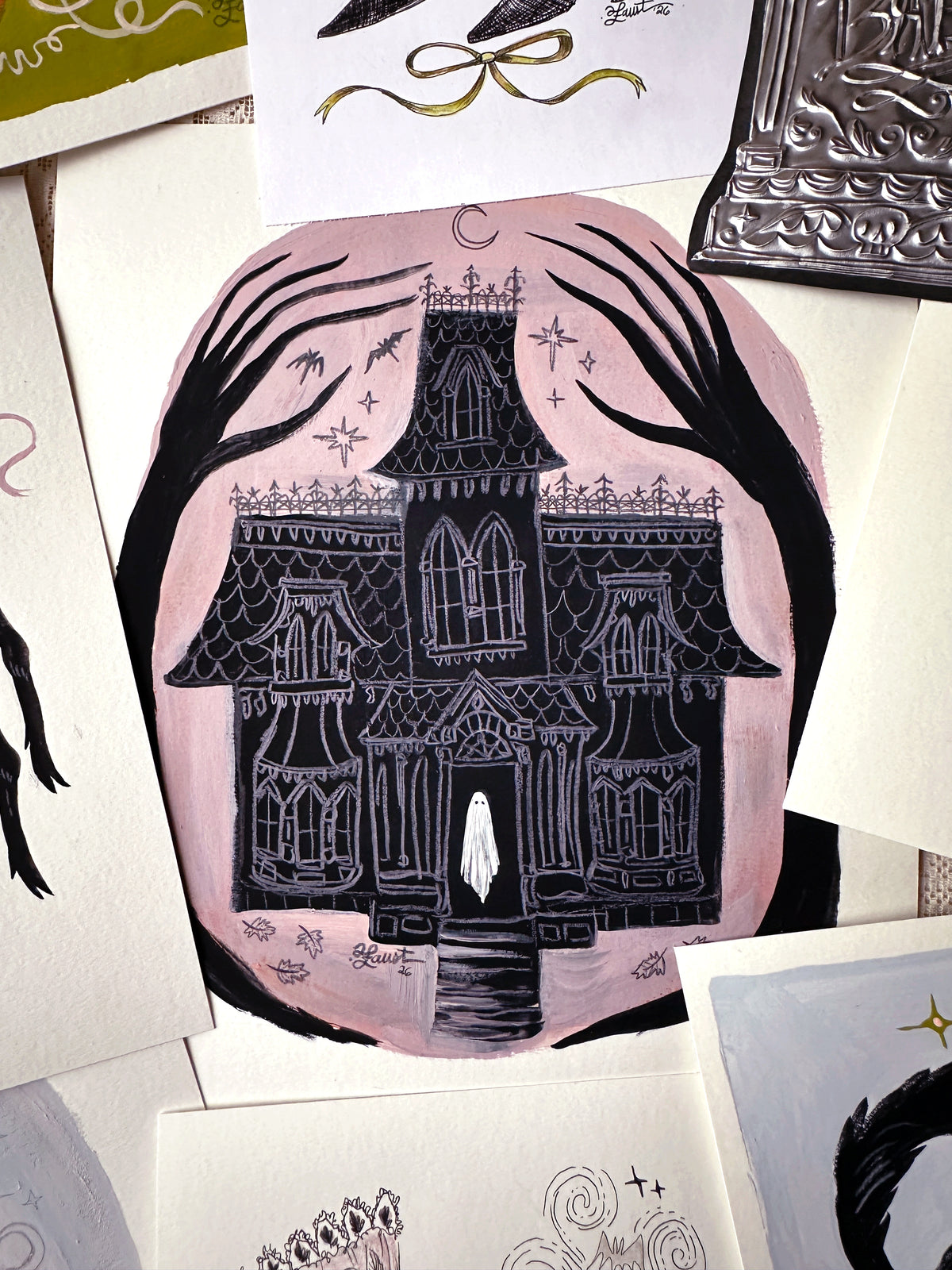 The Haunted Manor Calls to You 🎃 Original Drawlloween Artwork